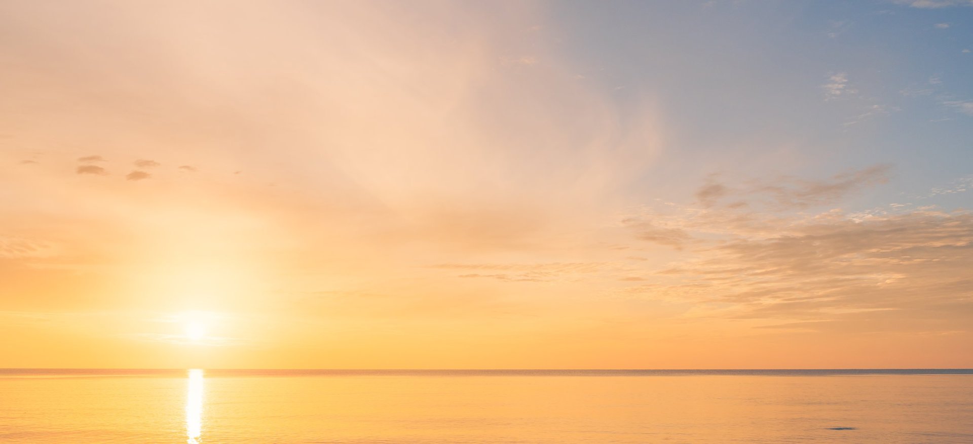 Ocean sunset golden hour